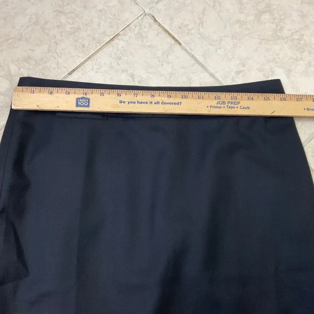 NWT J. Crew Women's Size 8 Gray 70% Wool Lined Back Slit Career Office New